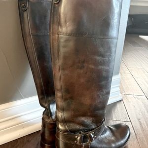 Frye dark brown riding boot